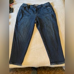 Lane Bryant Signature Fit Mid-Rise Boyfriend Jean - Dark Wash - Size 20